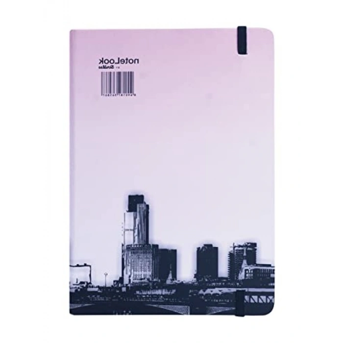 Sert Kapaklı A6 Çizgili Defter - 100 Yaprak, Ivory Renk