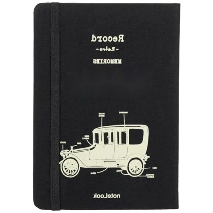 Sert Kapaklı Çizgili Defter, A6, Beyaz, 100 Yaprak