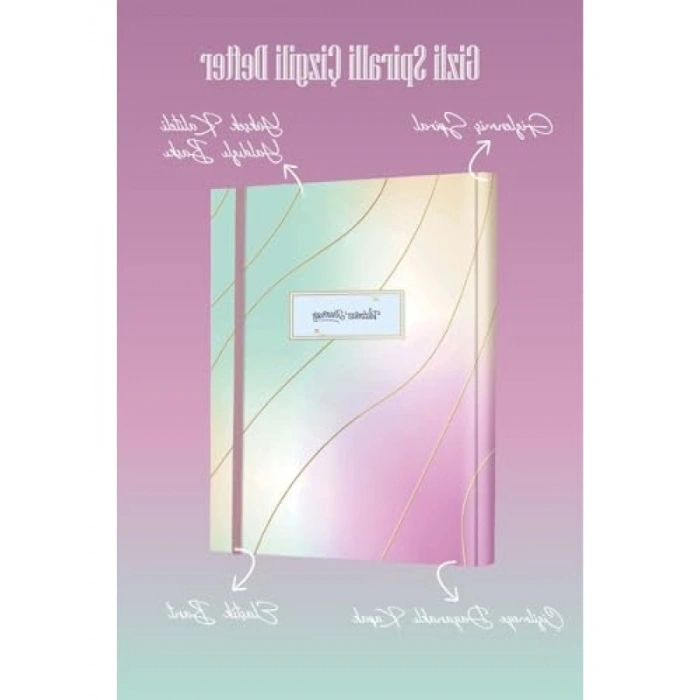 Sert Kapaklı Gizli Spiralli Defter, 192 Sayfa, 17x24 cm