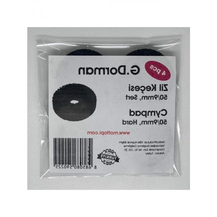 Sert TPU Zil Keçesi, 50/9mm, 4 Adet, Siyah