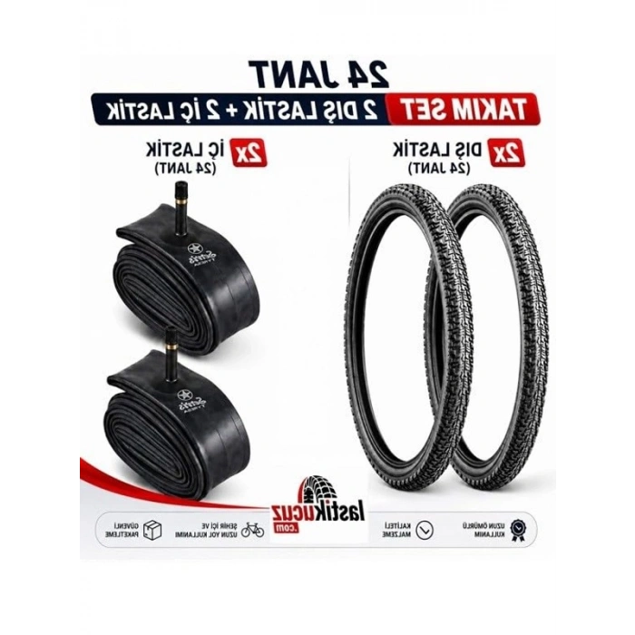 Bisiklet Dış Lastik ve İç Lastik Takımı - 2 ADET Set