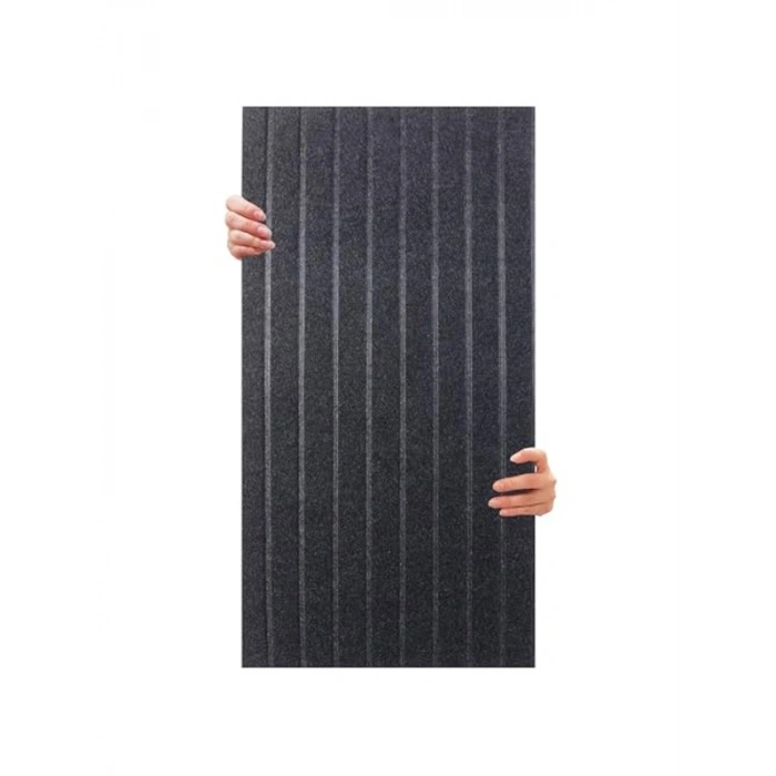 Ses Emici Dekoratif Akustik Panel, 45x90 cm, 2 Adet Antrasit Renkli
