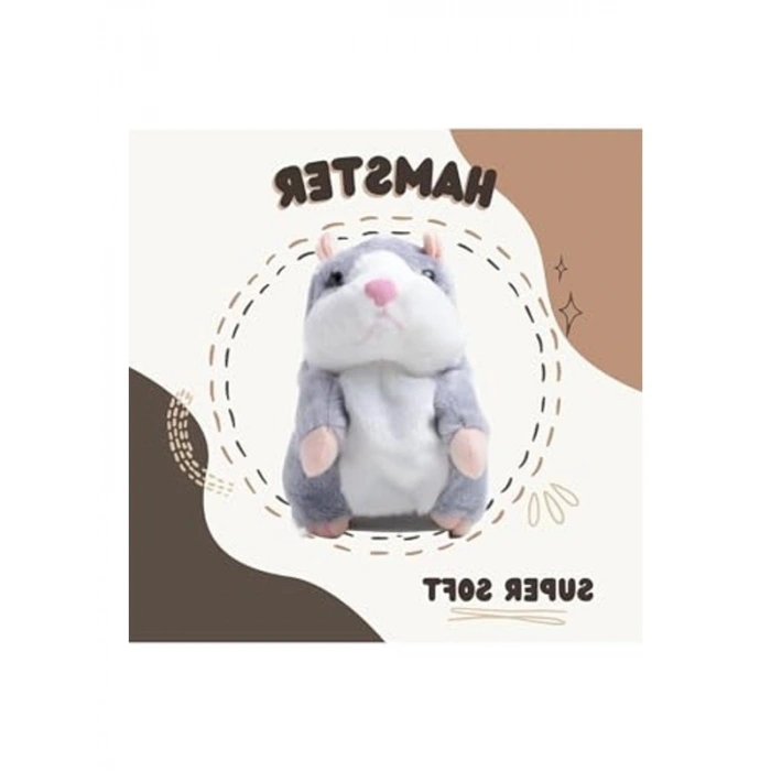 Ses Tekrar Eden İnteraktif Hamster Oyuncak, Renkli