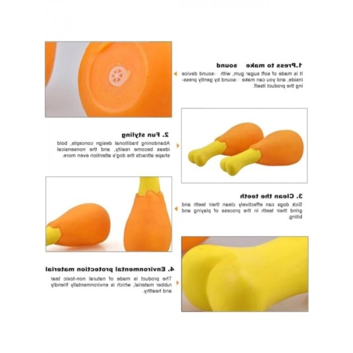 Sesli Bot Şeklinde Köpek Çiğneme Oyuncağı - Dayanıklı ve Eğlenceli