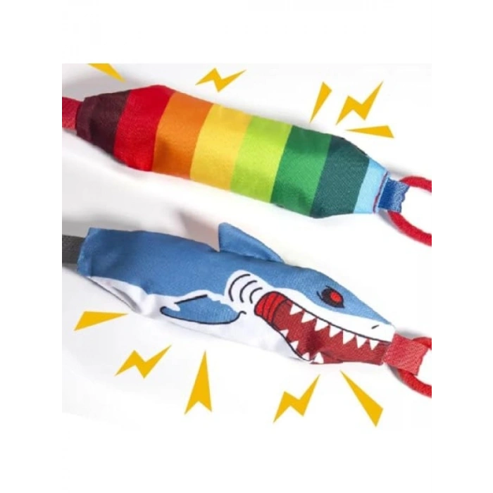 Sesli Halat Köpek Oyuncağı - Dayanıklı Çiğneme ve Çekiş Oyuncağı