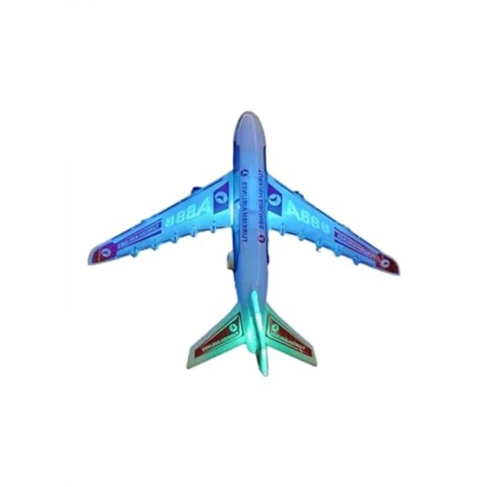 Sesli Işıklı Büyük Boy Uçak Oyuncak Seti, 35 Cm, A380 Modeli