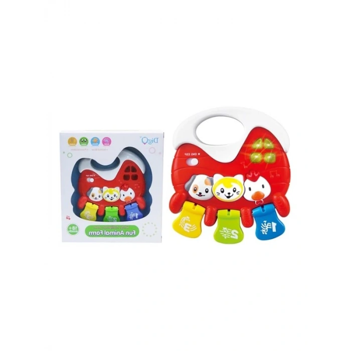 Sesli Işıklı Mini Hayvanlı Oyuncak - Eğitici Eğlence Aracı