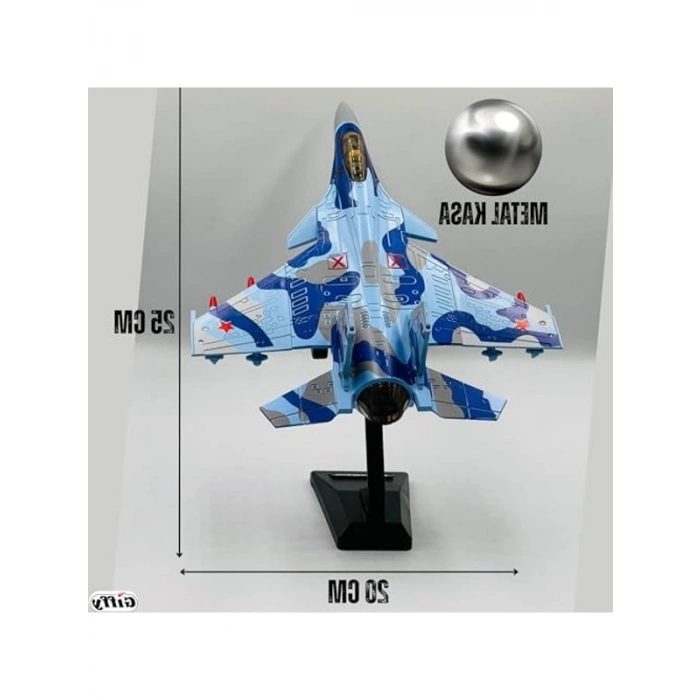 Sesli Işıklı Savaş Uçağı Modeli, Metal Kasa ile Eğlenceli Oyun