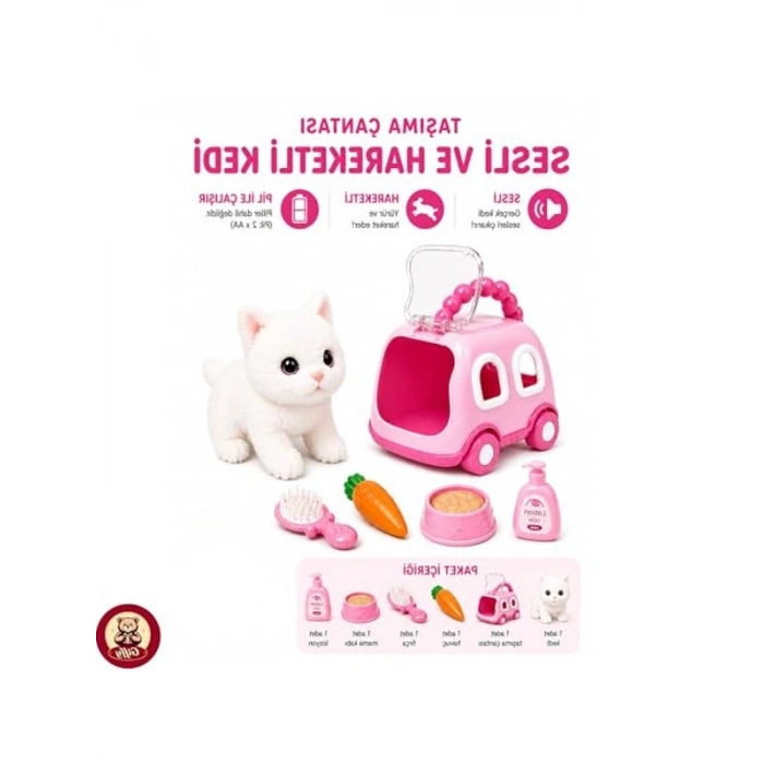 Sesli Işıklı Taşıma Çantalı Hayvan Seti, Eğitici Oyun