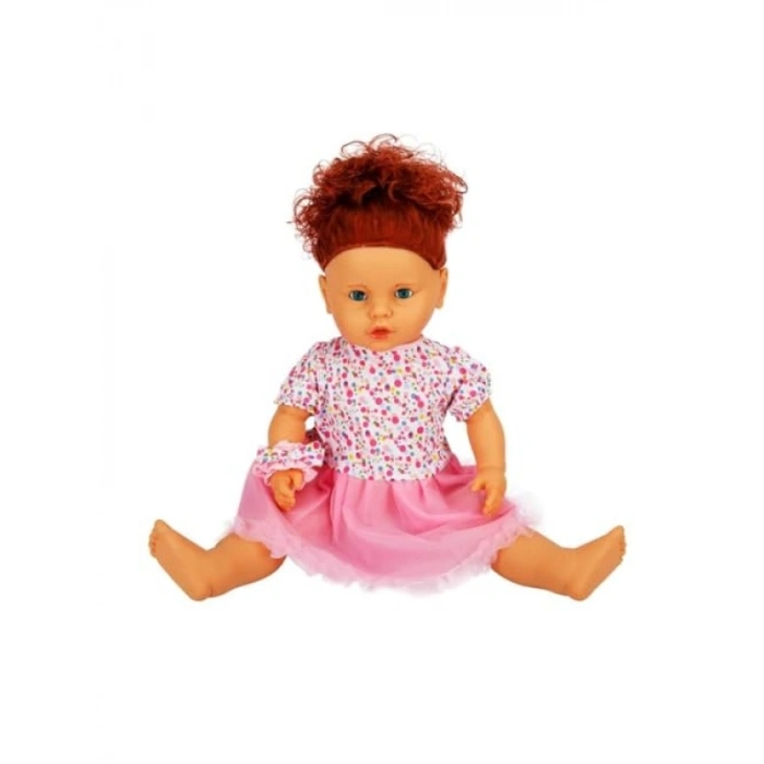 Sesli Lila Saçlı Bebek - 60 cm Uzunluk