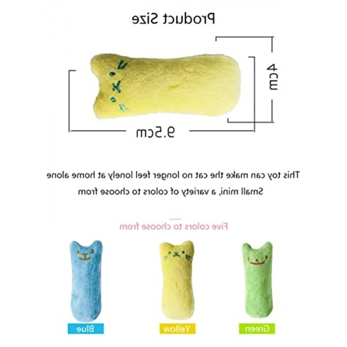 Sesli Peluş Kedi Oyuncağı - Mavi Renk ve Dayanıklı