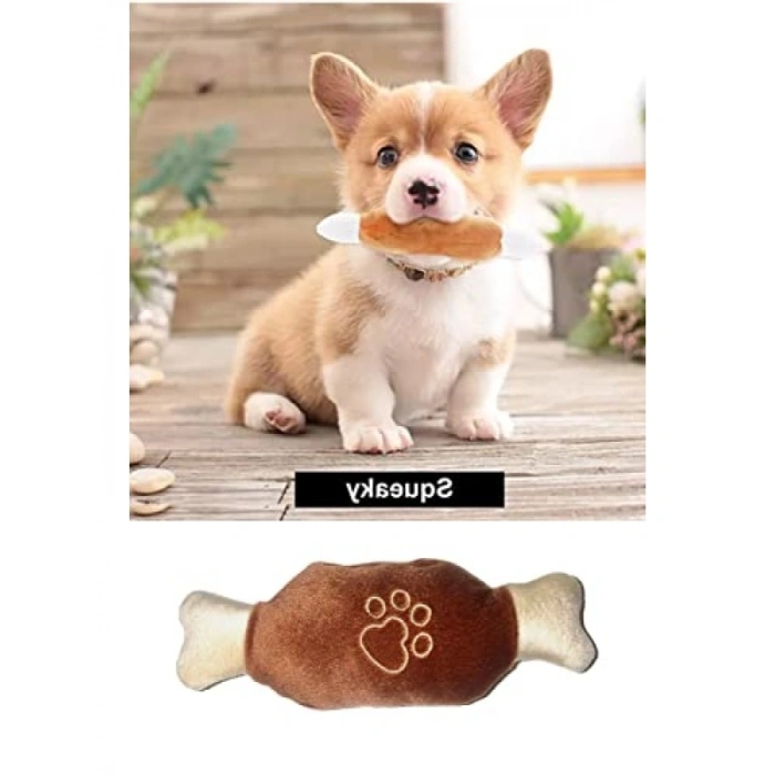 Sesli Peluş Kemik Oyuncağı 12 x 6 x 5 cm