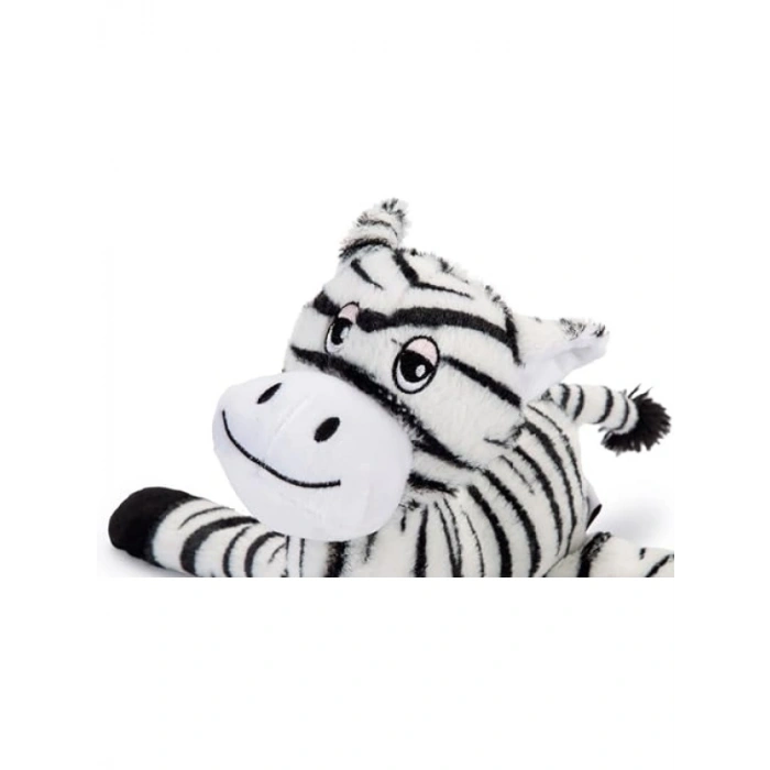 Sesli Peluş Köpek Oyuncağı, Zebra Desenli (Siyah/Beyaz)