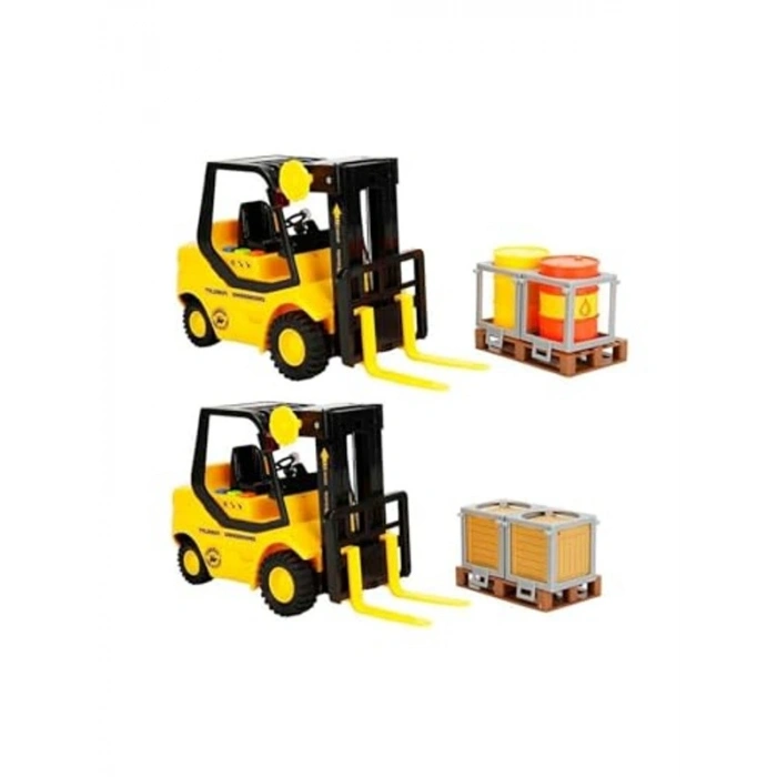 Sesli ve Işıklı 24 cm Forklift Oyuncak, Maxx Wheels ile Eğlenceli Oyun