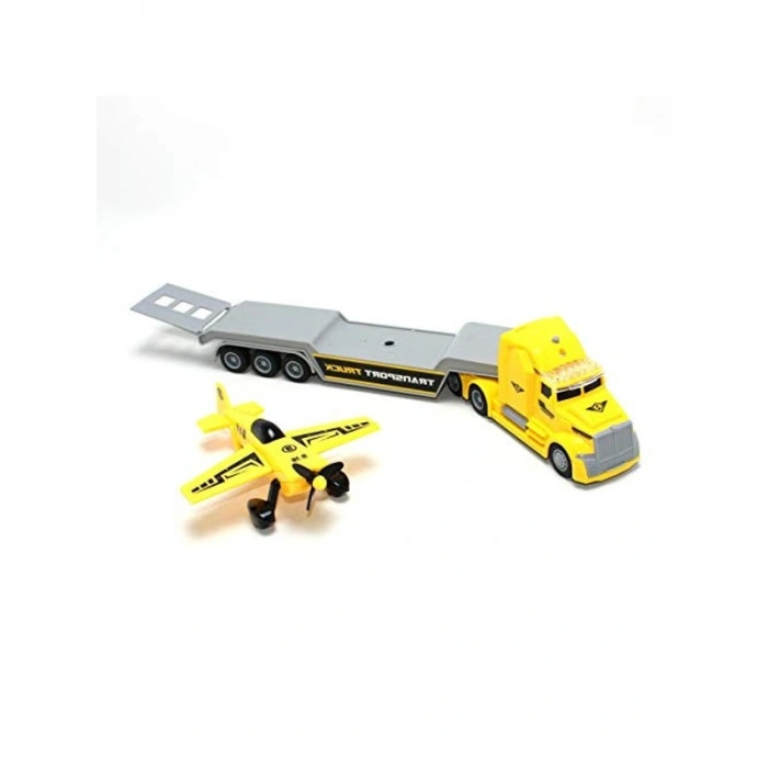 Sesli ve Işıklı 36 cm Tır Taşıma Aracı - Uçak ve Araba Seti