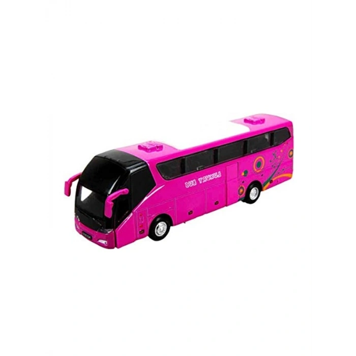Sesli ve Işıklı Otobüs Modeli, 19 cm Uzunlukta