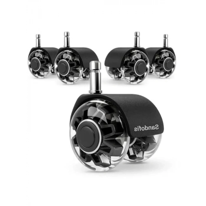 Sessiz Ofis Koltuğu Tekerleği, 5 Adet ile 50mm Çap