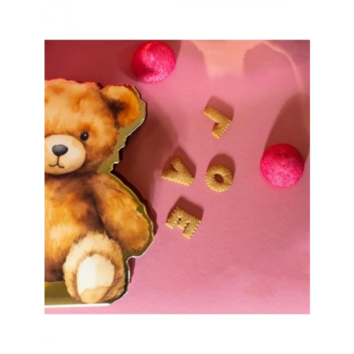 Sevimli Ayıcık Figürlü 3D Hediye Kutusu - 2 Adet