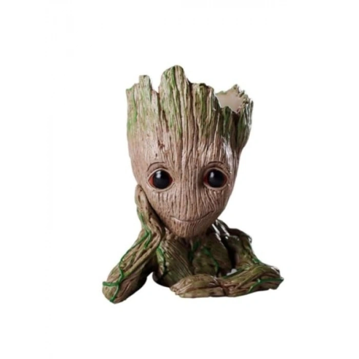 Sevimli Baby Groot Figür, 15 cm Yükseklik, Çok Amaçlı Saksı
