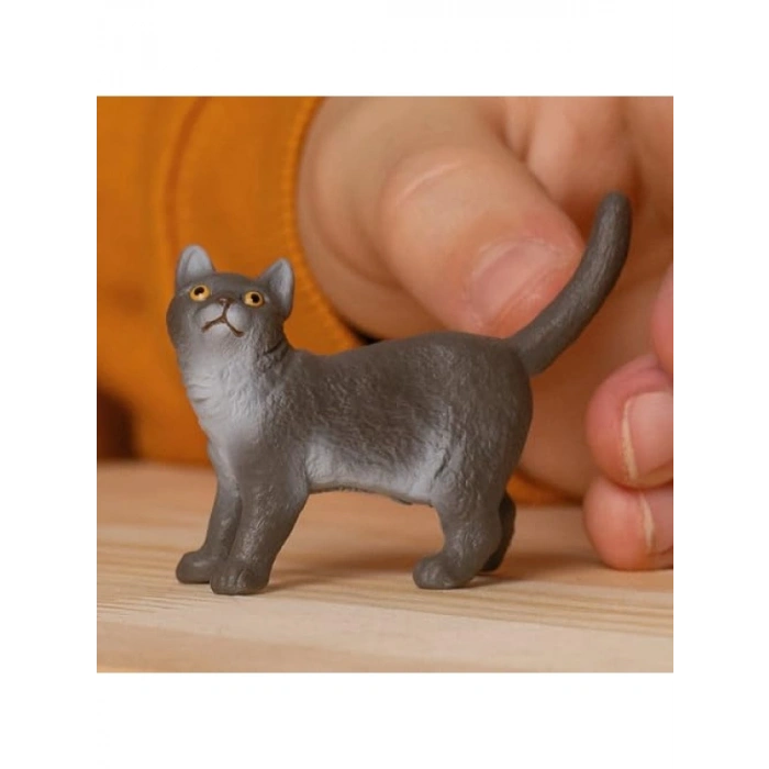 Sevimli British Shorthair Kedi Oyuncak Figür