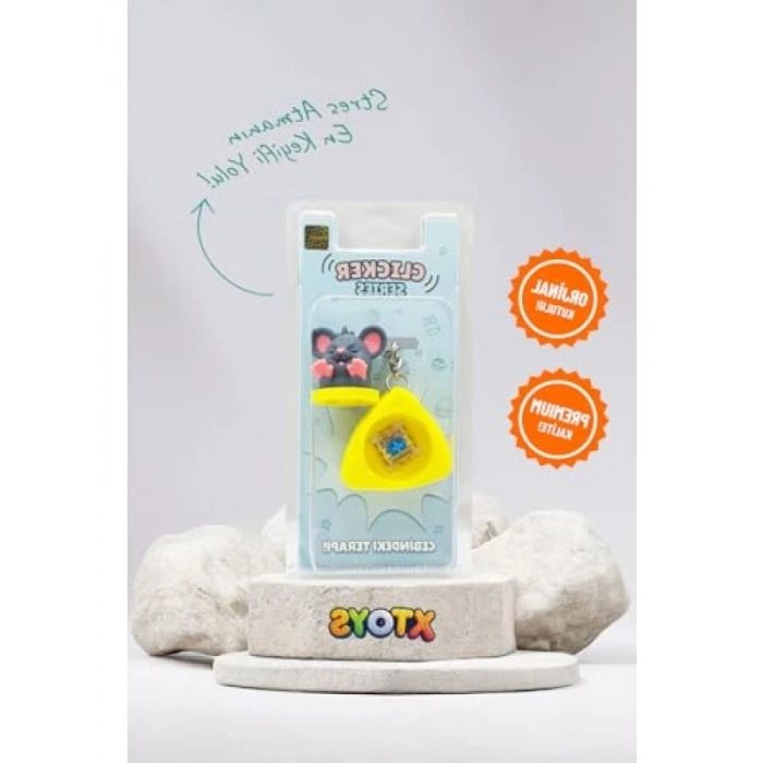 Sevimli Fare Temalı Tıklanabilir Stres Giderici Oyuncak