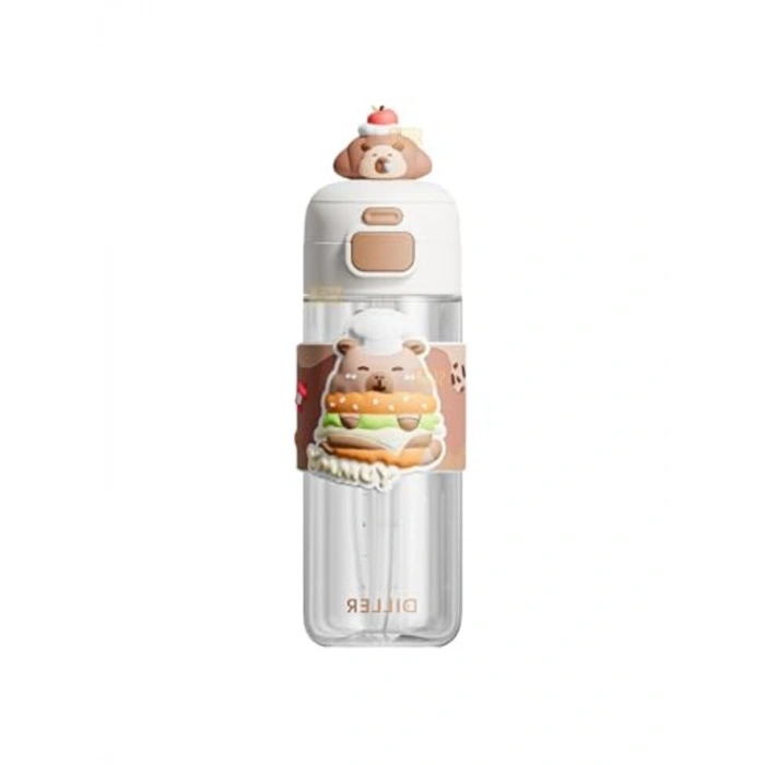 Sevimli Hayvanlar Süslü Çocuk Matarası, 600ml