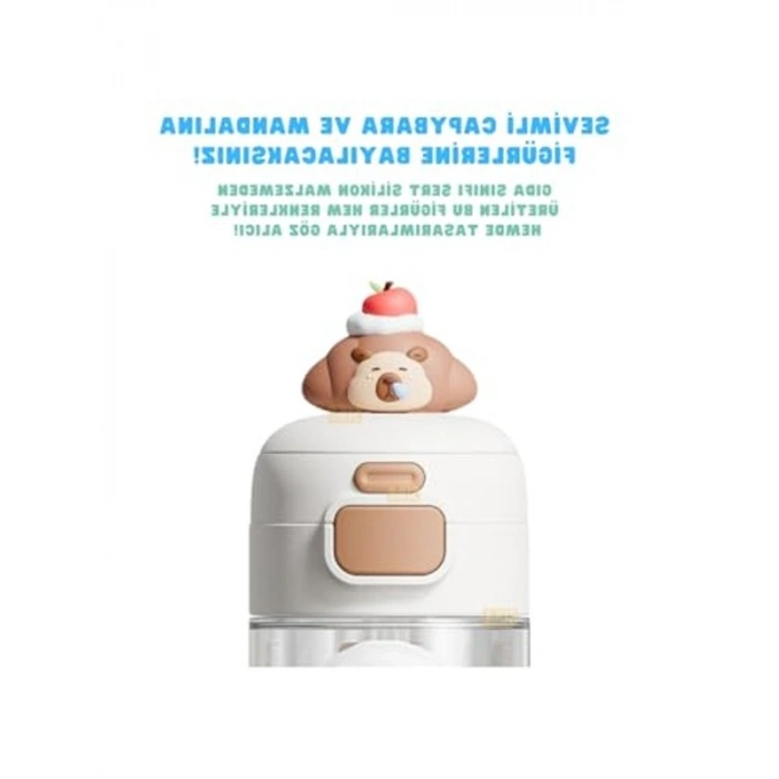 Sevimli Hayvanlar Süslü Çocuk Matarası, 600ml