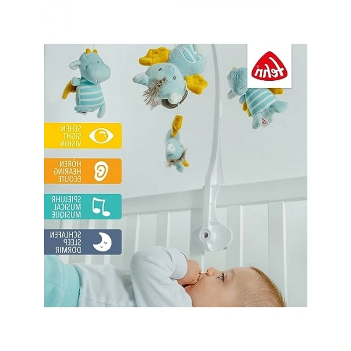 Sevimli Hayvanlarla Müzik Kutusu Mobil Bebek Oyuncağı