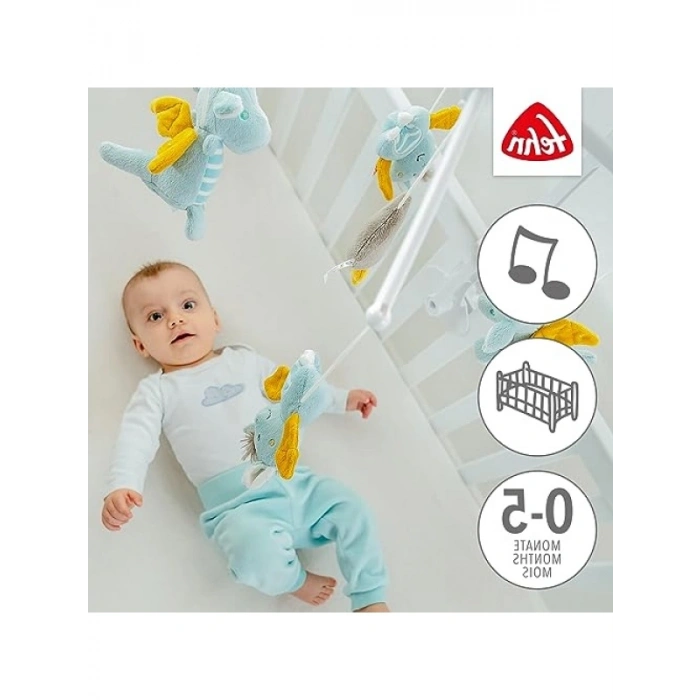 Sevimli Hayvanlarla Müzik Kutusu Mobil Bebek Oyuncağı