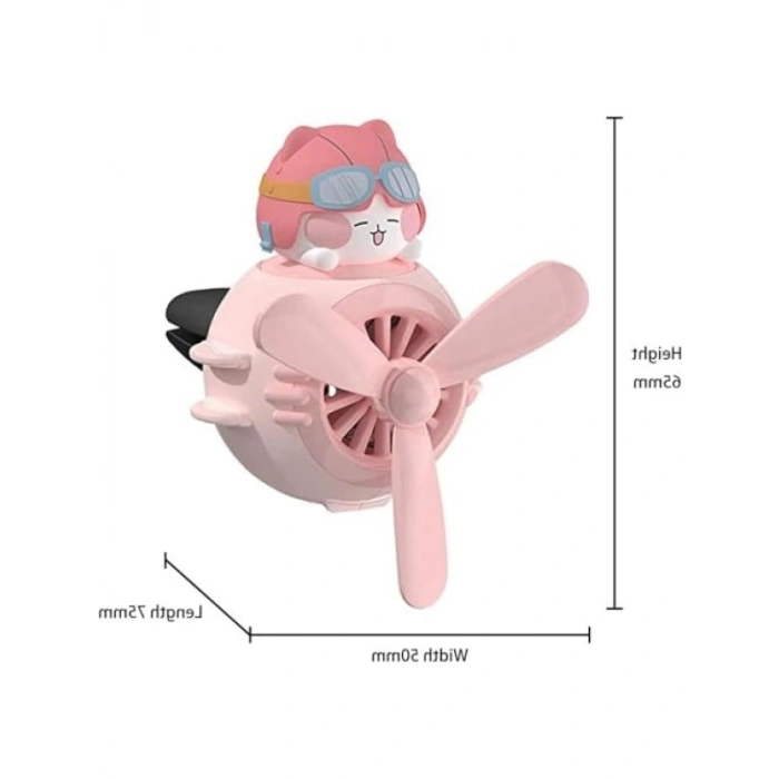 Sevimli Karikatürlü Araba Havalandırma Klipsi, Pervaneli Koku Difüzörü