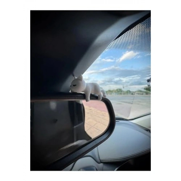 Sevimli Kedi Figürlü Araç İçi Dekoratif Süs