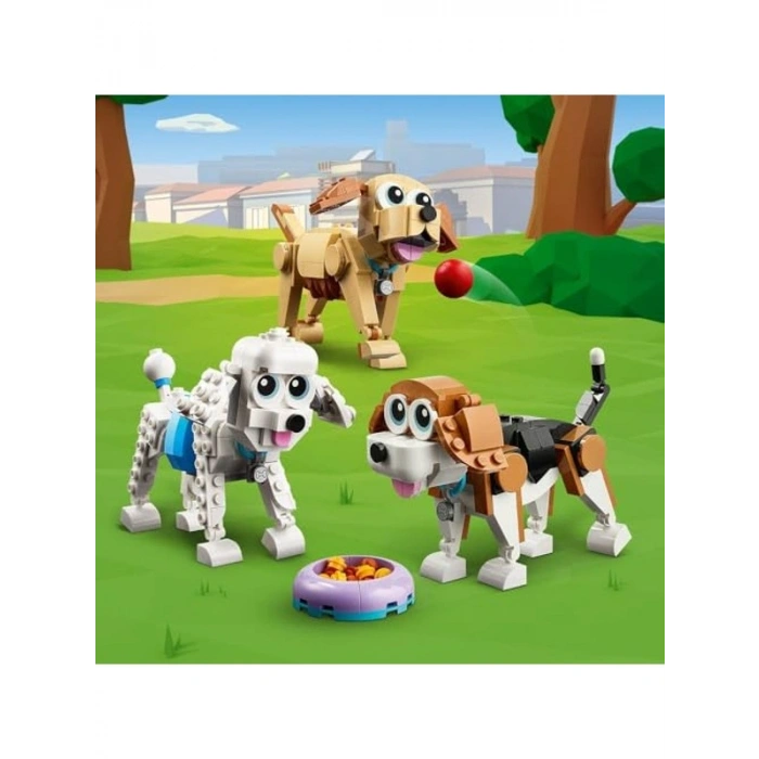 Sevimli Köpekler Temalı Yaratıcı Oyuncak Yapım Seti (475 Parça)