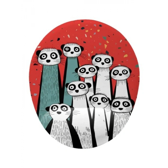 Sevimli Mirket Tasarımlı Bilek Destekli Mouse Pad