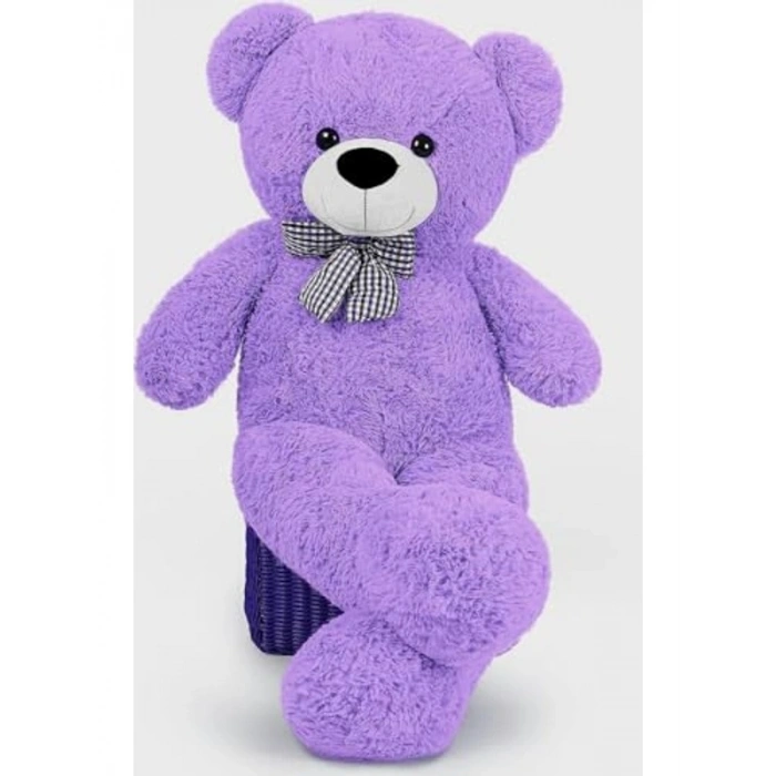 Sevimli Peluş Ayı ile 80 cm Hediye Seçeneği, Papyonlu
