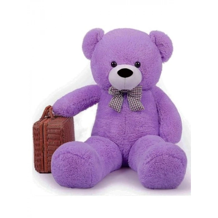 Sevimli Peluş Ayı ile 80 cm Hediye Seçeneği, Papyonlu