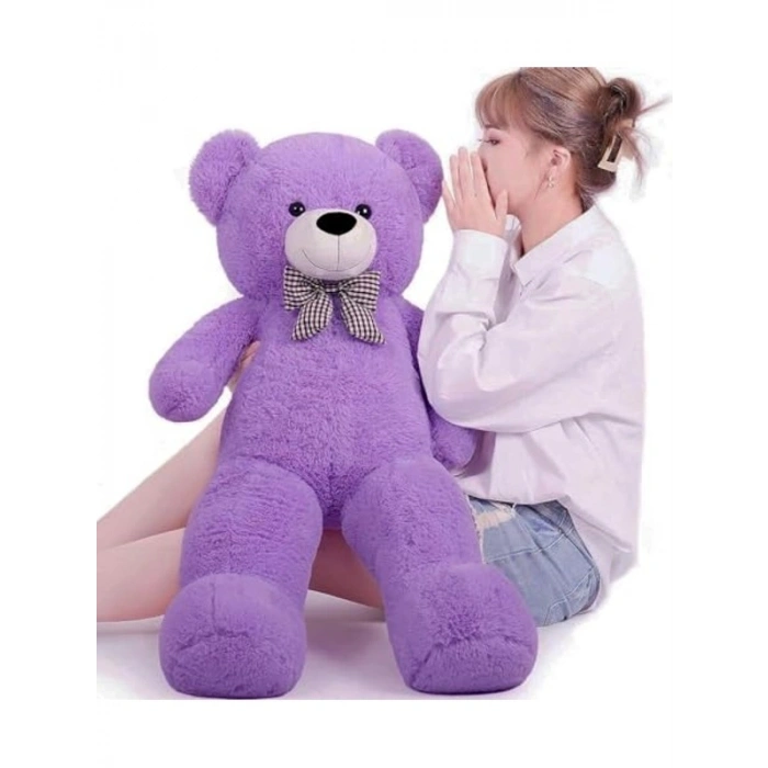 Sevimli Peluş Ayı ile 80 cm Hediye Seçeneği, Papyonlu