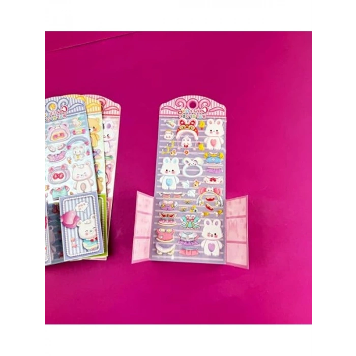 Sevimli Pofuduk Giydirme Sticker, Eğlenceli Tasarım