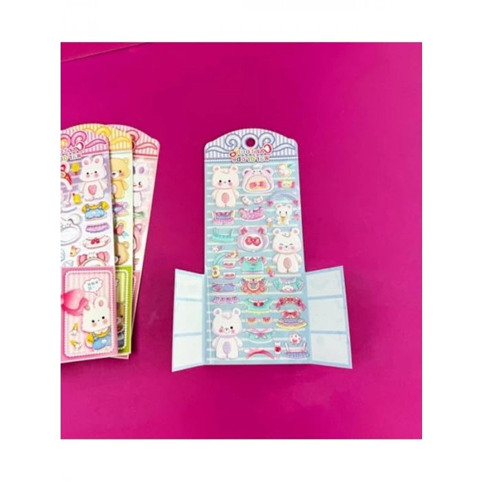 Sevimli Pofuduk Giydirme Sticker, Eğlenceli Tasarım