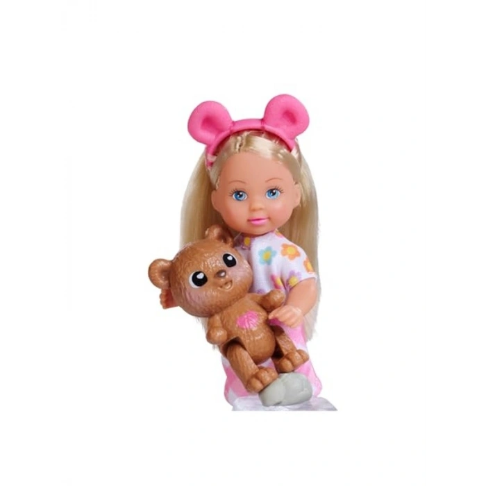 Sevimli Pofuduk Kıyafeti ile 12 cm Uyku Vakti Evi Seti