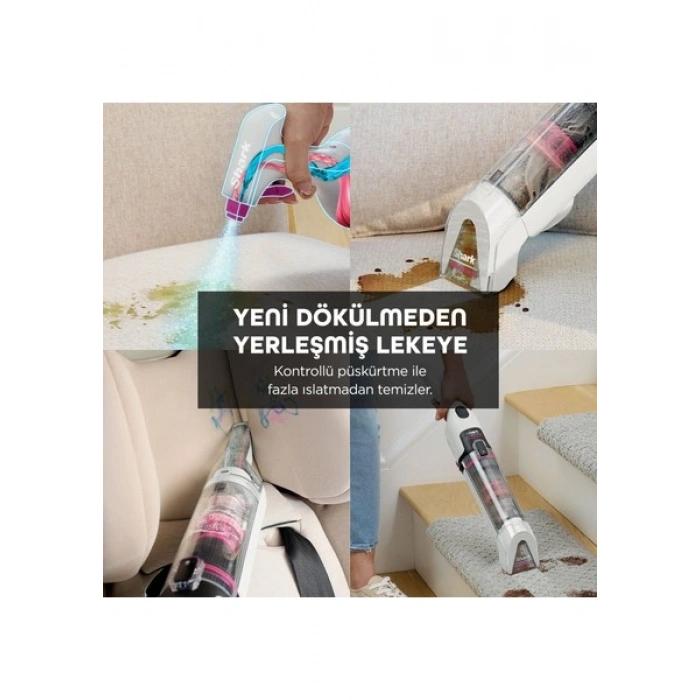 Shark stainforce Kablosuz Leke Çıkarma Makinesi