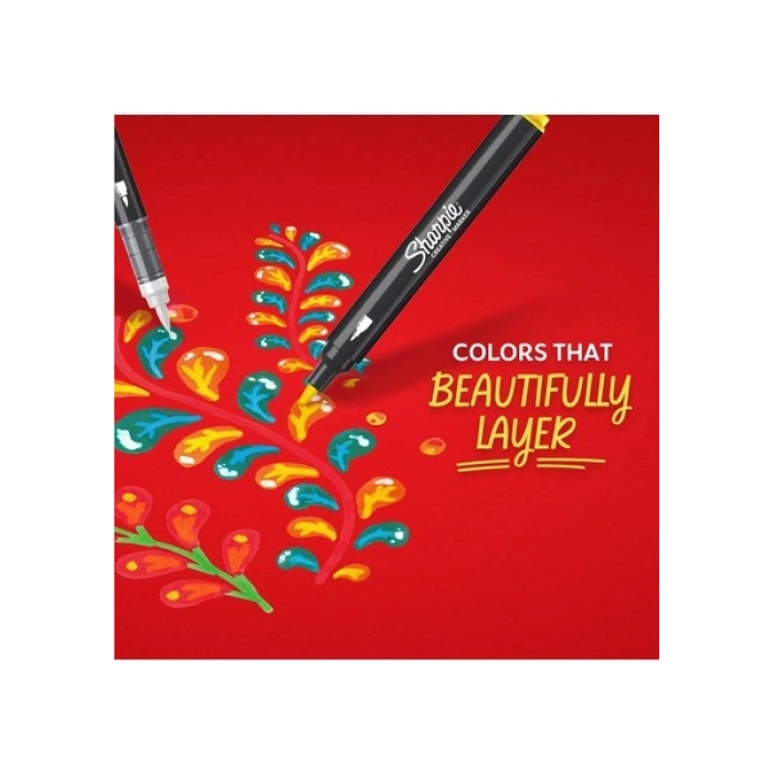 Sharpie Akrilik Markör Fırça Uç 12li Set