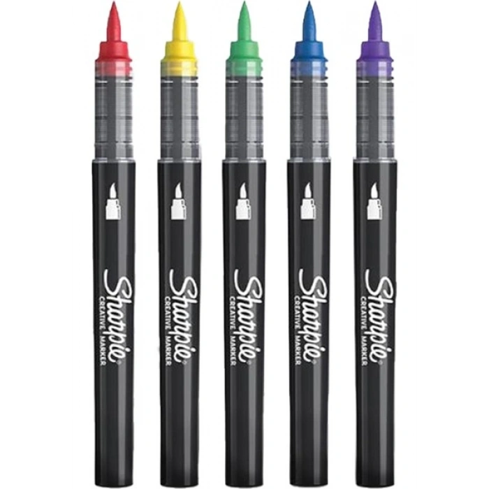 Sharpie Akrilik Markör Fırça Uç 5li Set