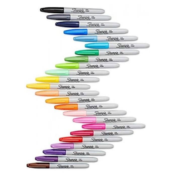 Sharpie Fine Permanent Markör Ince Uç Karışık Renkler Blister 24lü