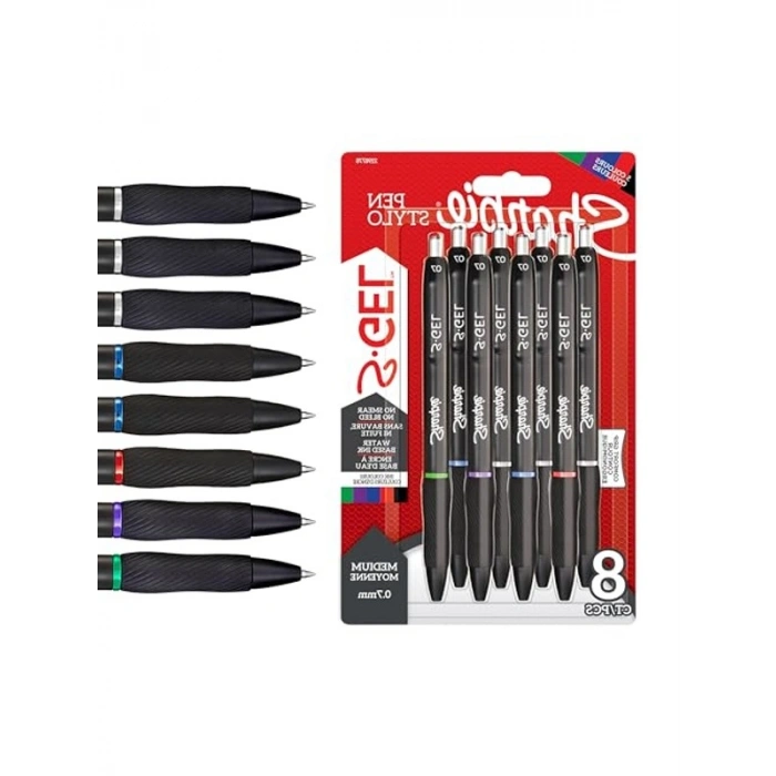 Sharpie Gel Jel mürekkepli kalem, 0.7 mm, 8li Bls