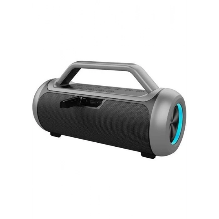 Shaza SS4503-GR Çift Mikrofon Dahili Dsp Rgb Ledli Bluetooth Hoparlör