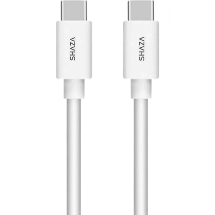 Shaza USB C- Type C 1m 60W Destekli Şarj ve Data Kablosu SG2001T/WT