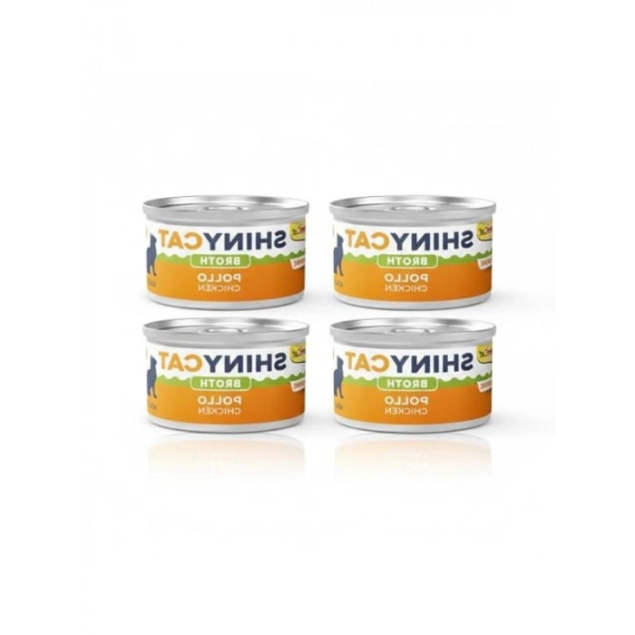 Shinycat Tavuklu Yaş Kedi Maması, 70 Gr x 4 Adet