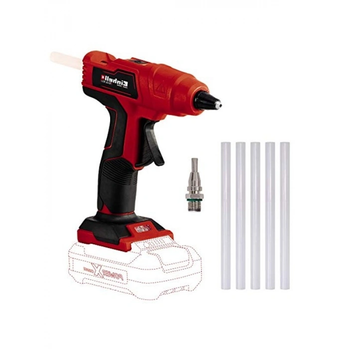 Sıcak Silikon Mum Tabancası, 18 Li Akülü Power X-Change