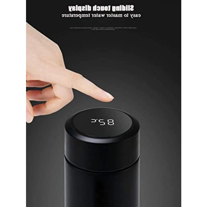 Sıcaklık Göstergeli Dokunmatik Ekranlı Akıllı Termos - 480 ml