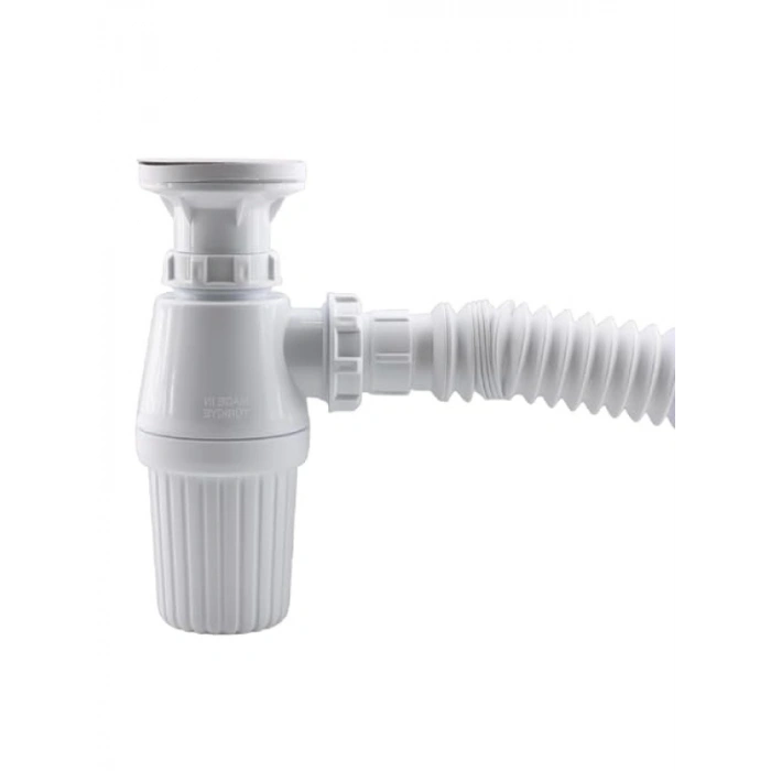 Sifon Körüklü Temizlenebilir Mutfak ve Banyo Lavabo Gider Borusu, 38 cm Plastik